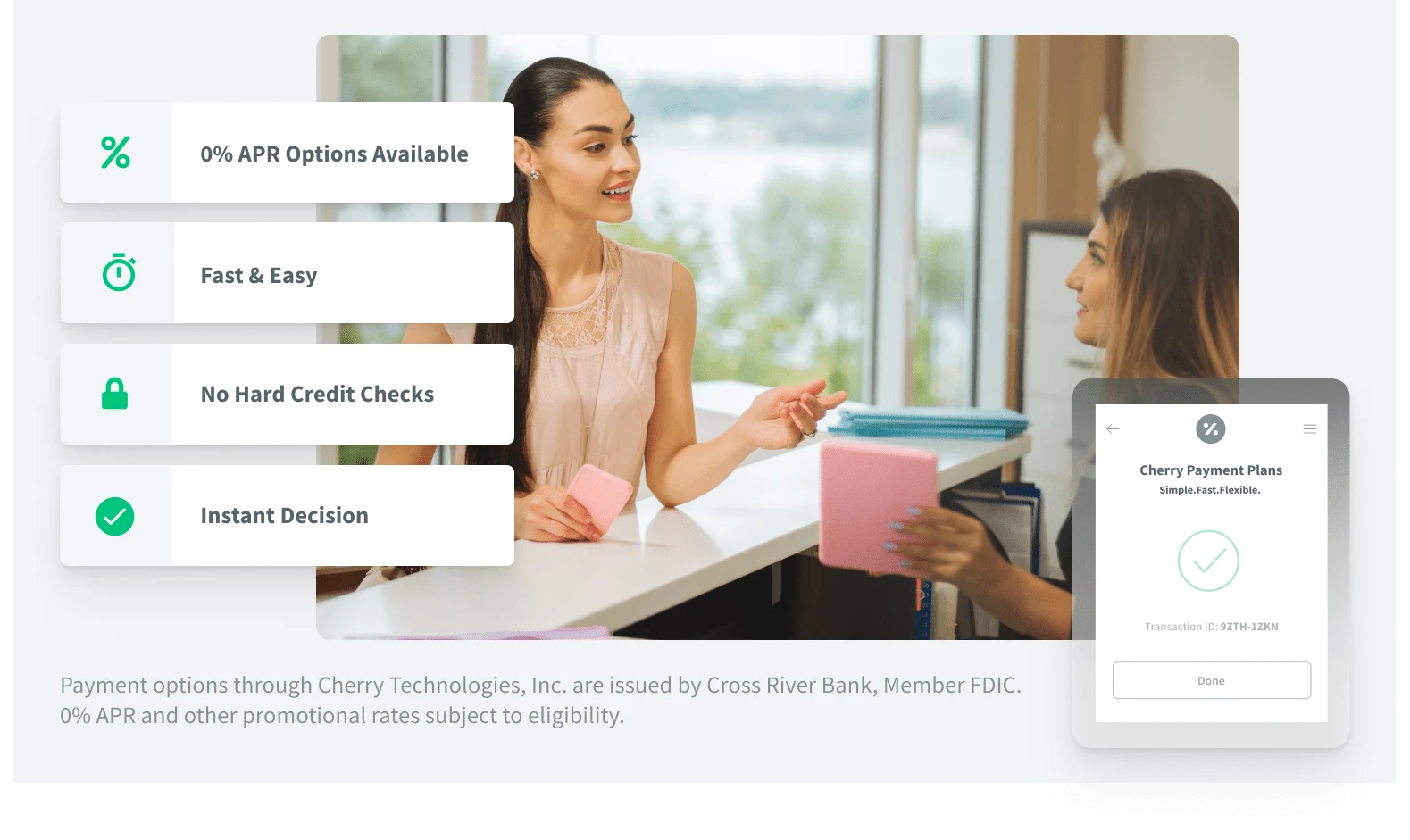 Cherry patient financing application preview
