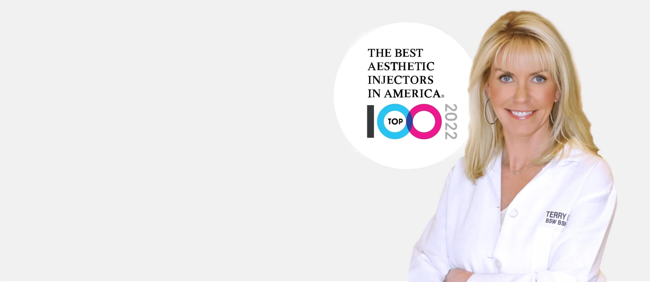 Terry Conrad, APRN, with The Best Aesthetic Injectors in America Top 100 recognition for 2022