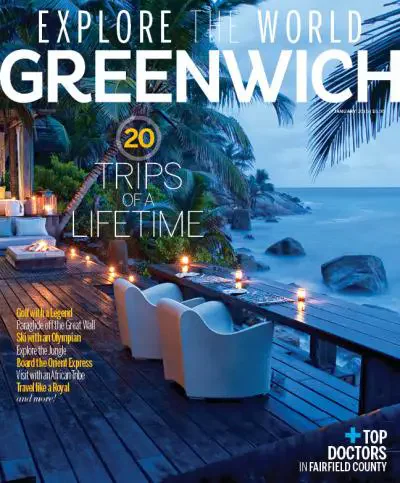 Greenwich Magazine cover accompanying its January 2015 NaturallYou feature